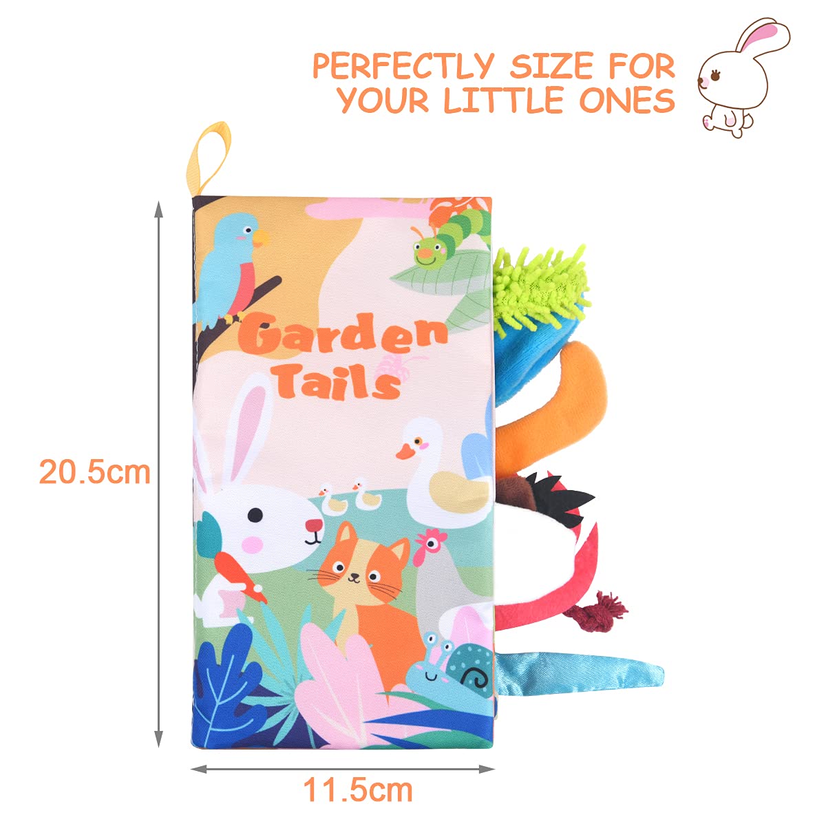 3D Bilderbuch Stoffbücher Fühlbuch ab 3 Monaten, Babybuch Baby Stoffbuch Lernspielzeug