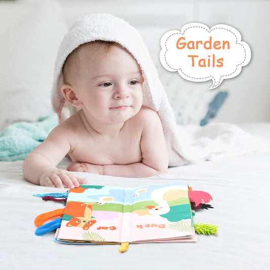 3D Bilderbuch Stoffbücher Fühlbuch ab 3 Monaten, Babybuch Baby Stoffbuch Lernspielzeug